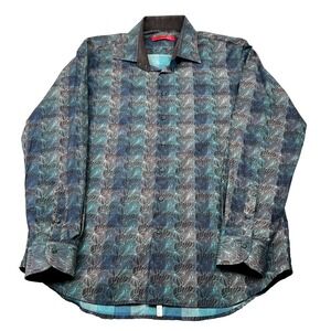 AOP Georg Roth 2XL Los Angeles Shirt Multicolor Floral Print Cotton Button Up